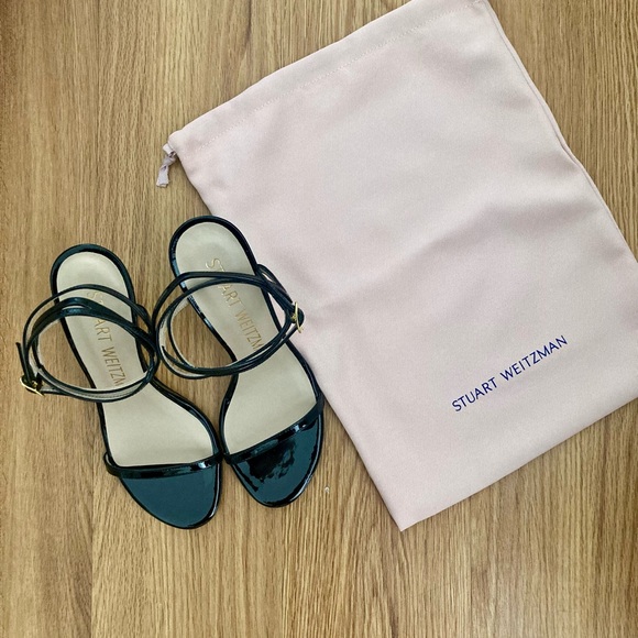 💕*NIB* Stuart Weitzman Merinda Black High Heel Sandal Women’s Size 6 💕 - Picture 5 of 11